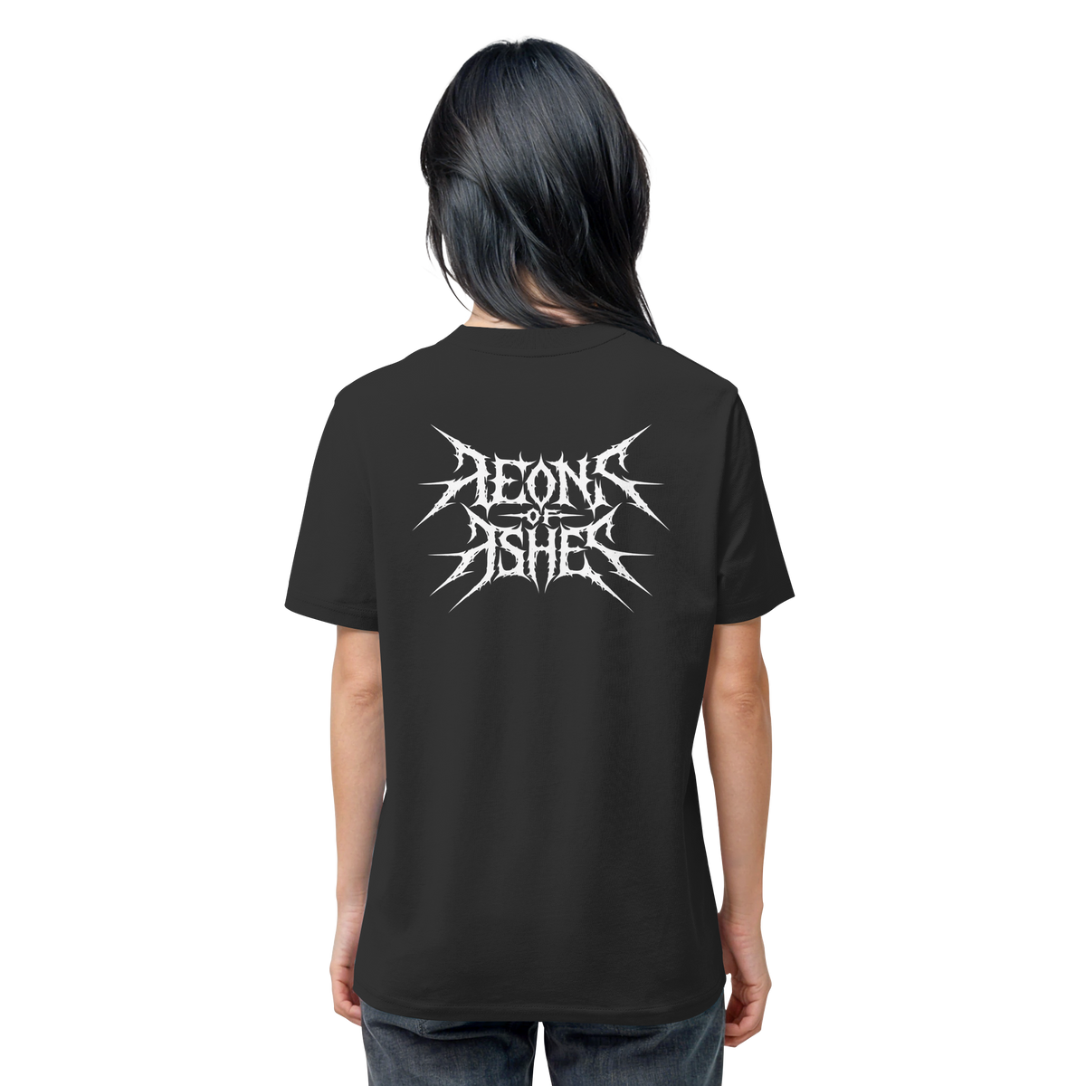 AoA White on Black - Organic Shirt
