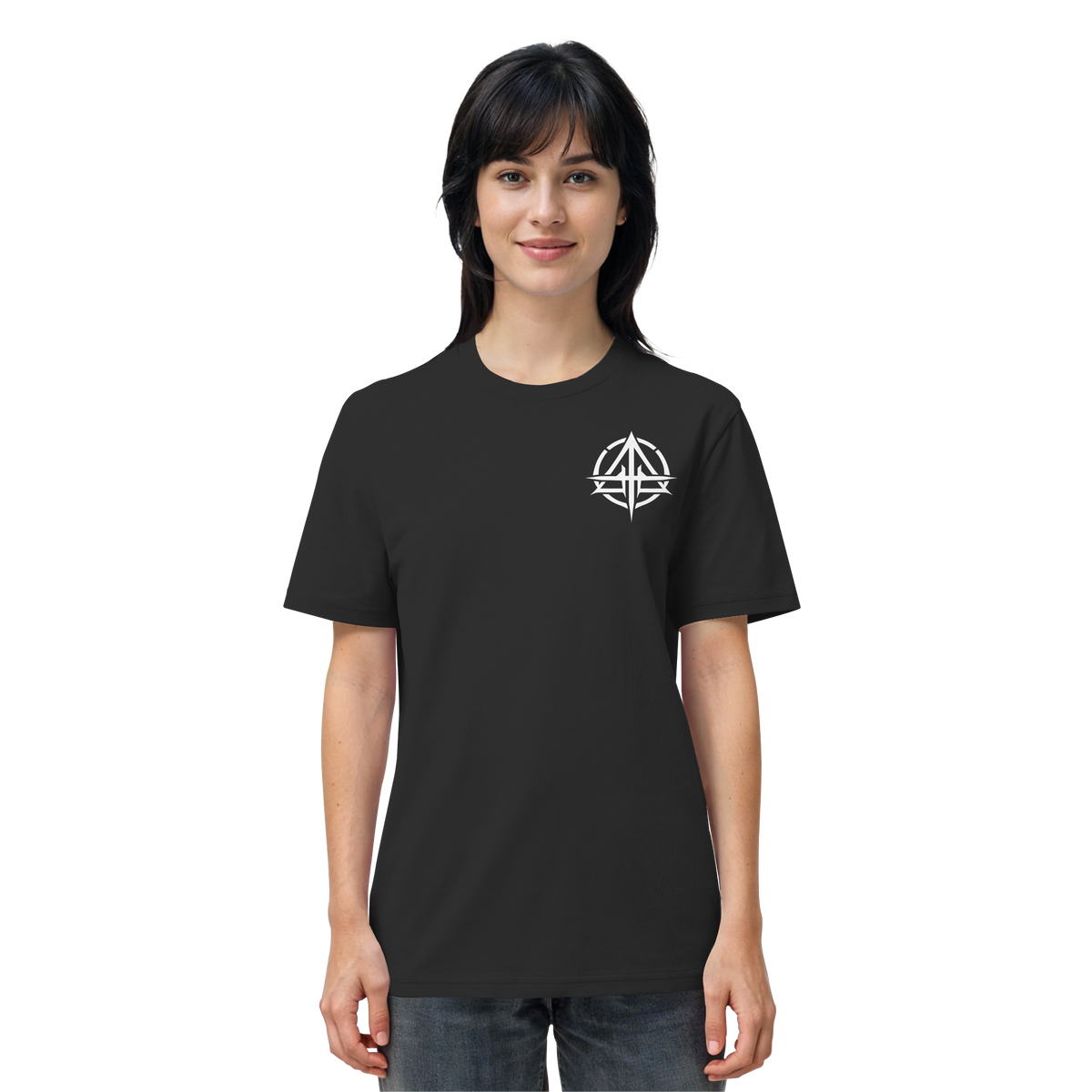 AoA White on Black - Organic Shirt
